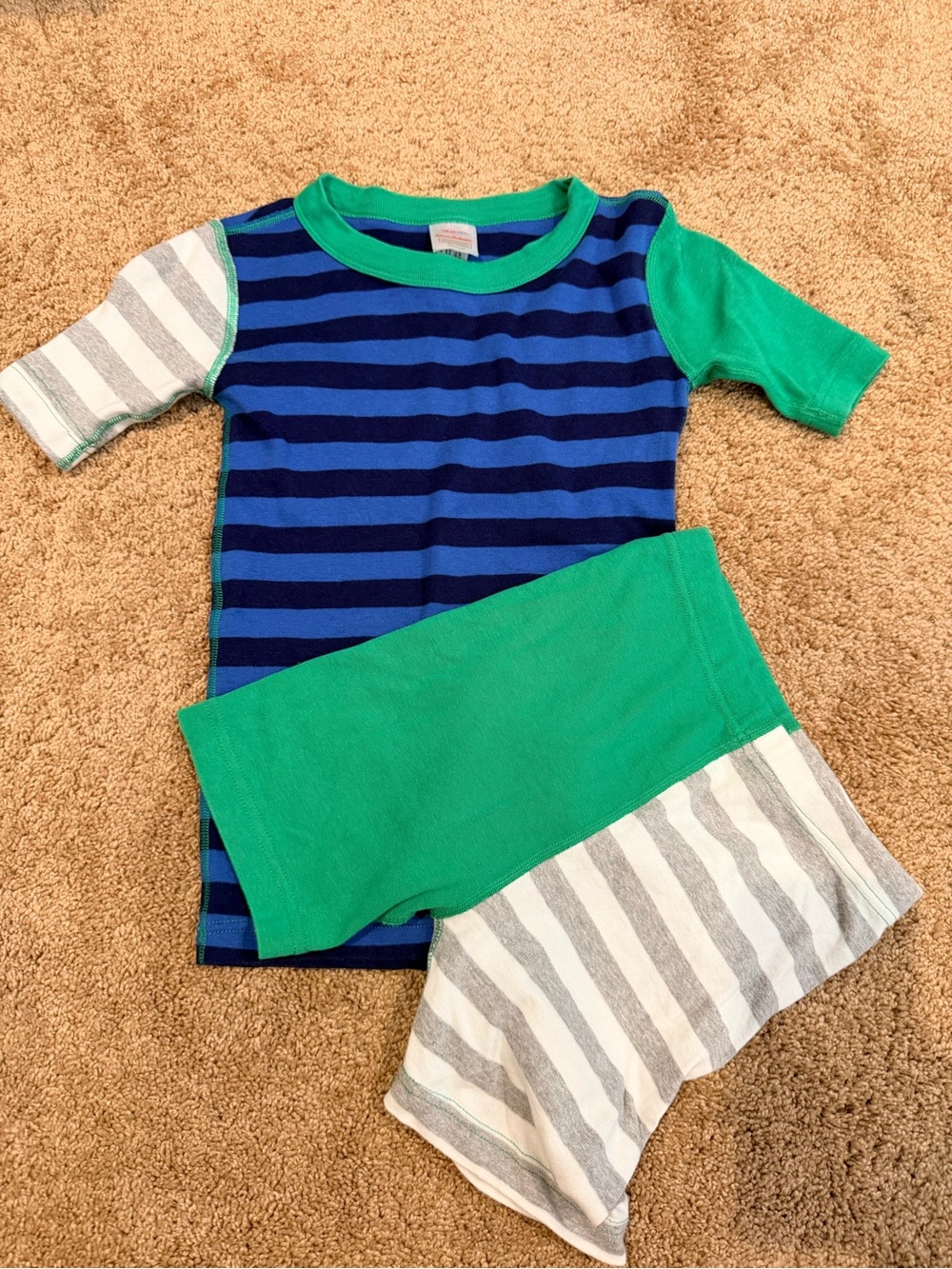 Hanna Andersson short sleeve PJ stripes